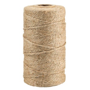 600ft Jute Rope Natural Jute Twine String Thin Rope for Gift Box Packing  Decorat