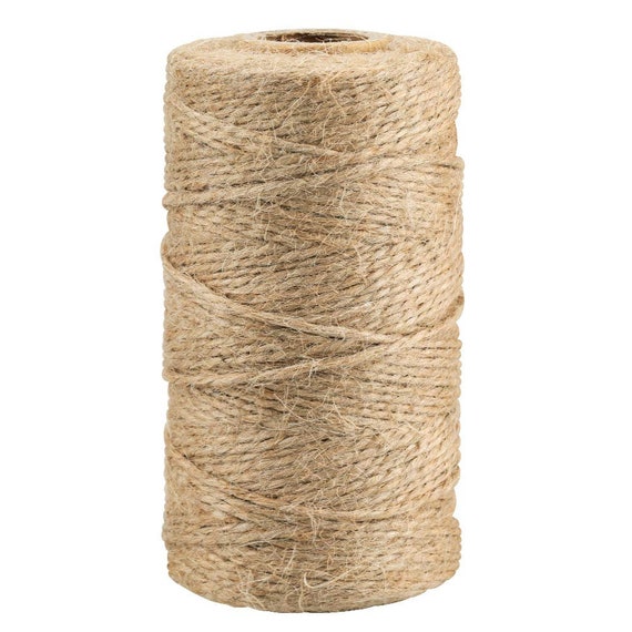 Natural Jute Twine Best Arts Crafts Gift Twine Durable Packing String, 328  Feet Brown by Fablise Craft 