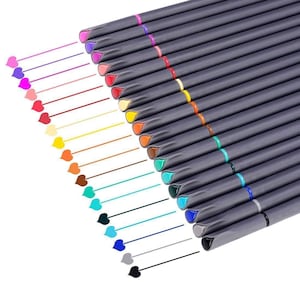 8pcs Micron Fine Liner Pens - Archival Black Ink Pens - Pens For Writing,  Drawing, Or Journaling - Assorted Point Sizes