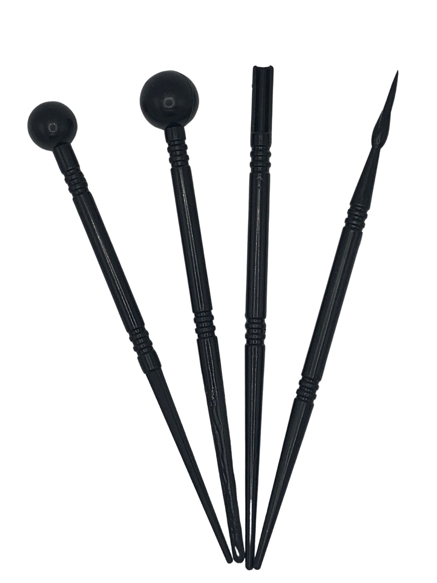 9pcs Polymer Clay Tools, Pottery Silicone Clay Sculpting Tool Including 4pcs Double-Ended Metal Ball Tools & 5pcs 2 Way Dotting Pen Tool Modelling Clay Embossing Tools For DIY Clay Decorative Art