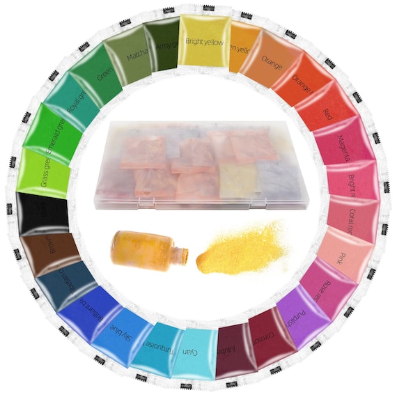 Tie Dye Powder, 26 Colors Dye Packets, Color Powder Packets Bright Fabric  Dye, Tie Dye Party Supplies Suitable26 Pack, 10G per Pack 