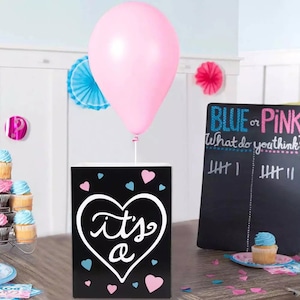 Caja de revelación de género sin globos