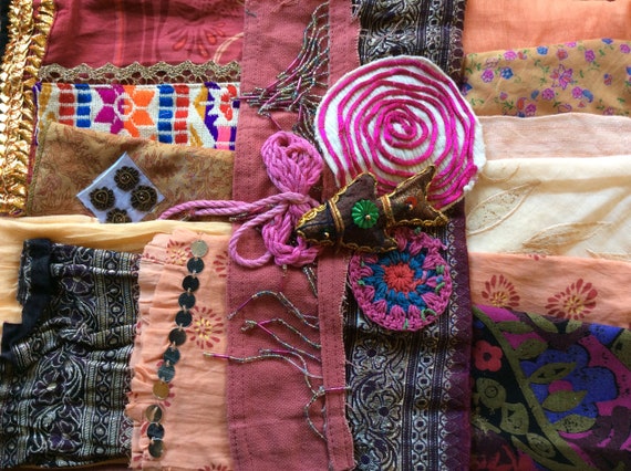 Scrap Bags, Mixed Indian  Fabric/Textile Bundles