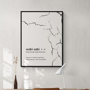 Wabi Sabi Definition Print: Japandi Wall Art (Digital Download)