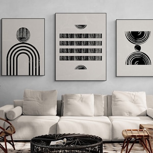 Japandi Wall Art Set: Minimalist Japanese Prints (Digital Download)