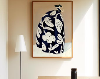 Abstract Woman Beige Female Silhouette Art Print, Boho Minimalist Decor (Digital Download)
