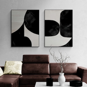 Japandi Wall Art Set: Minimalist Abstract Prints (Digital Download)