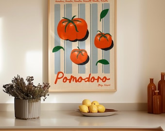Tomato Kitchen Print | Vintage Italian Pomodoro Napoli Illustration (Digital Download)