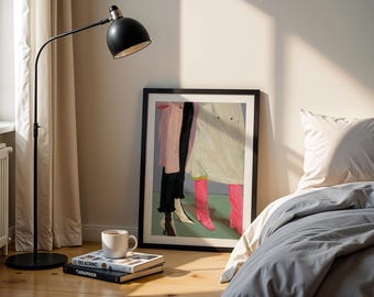 Colorful Fashion Illustration Art Print: Eclectic Trendy Wall Decor (Digital Download)
