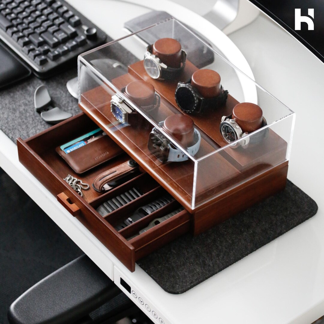 Uhrenbox aus Holz für Uhren Hochwertiger handgefertigter