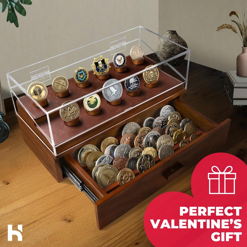 Challenge Coin Display - Etsy