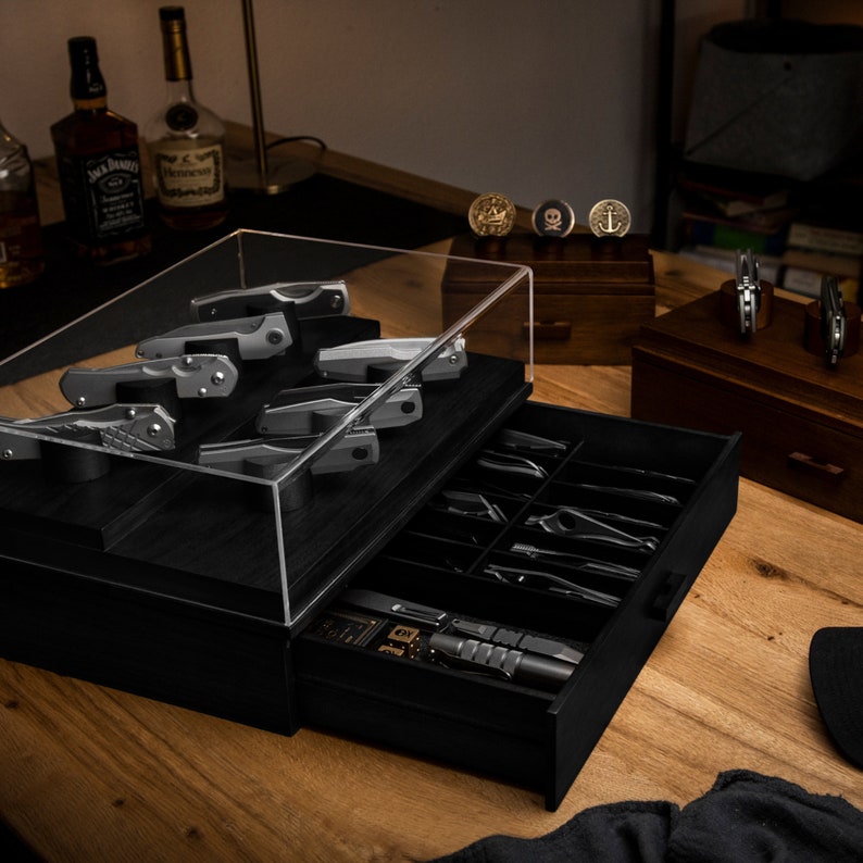 Knife Display Case EDC Knife Display and Storage for Etsy