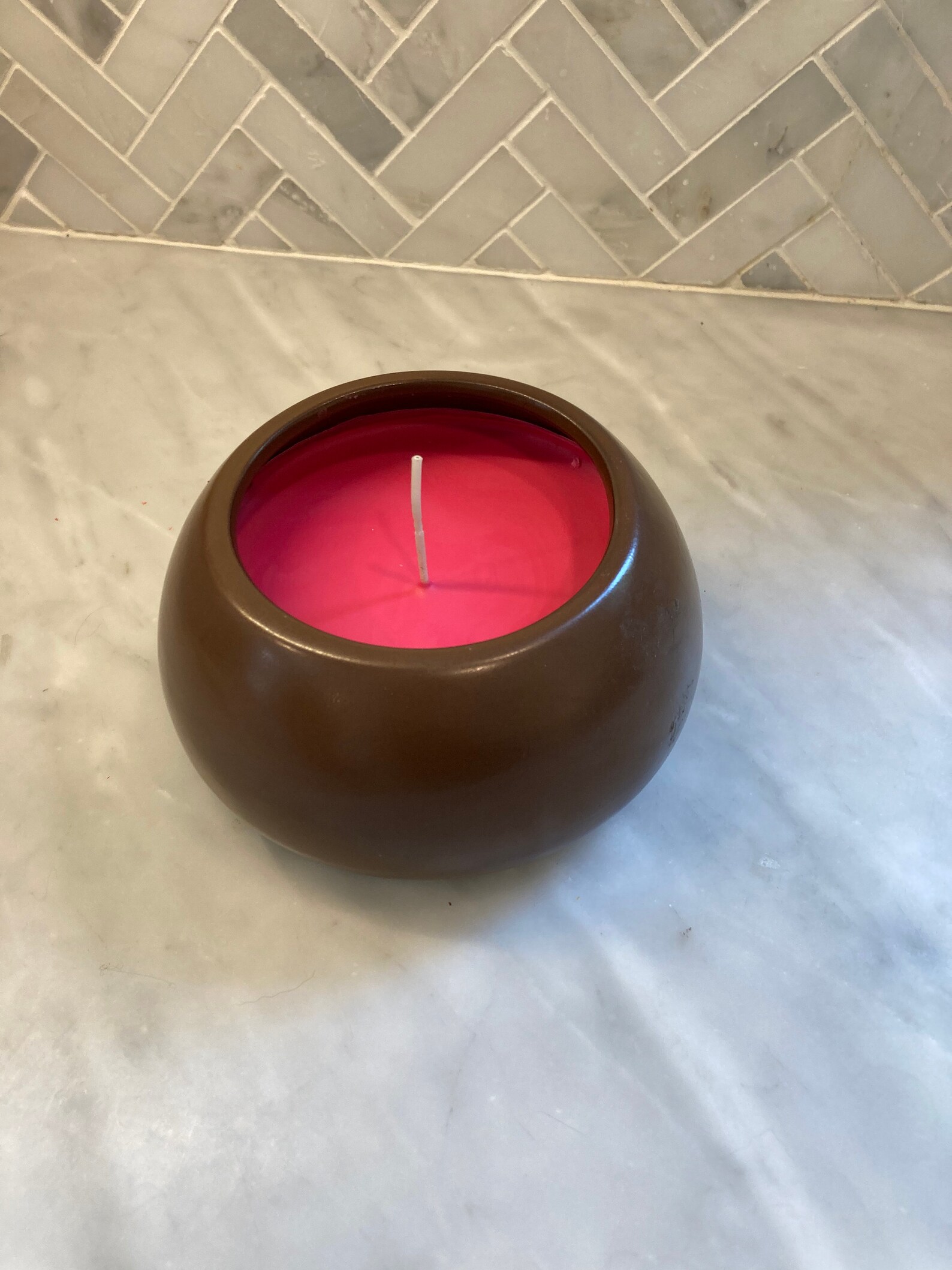 Handmade candle in reusable ceramic bowl Etsy