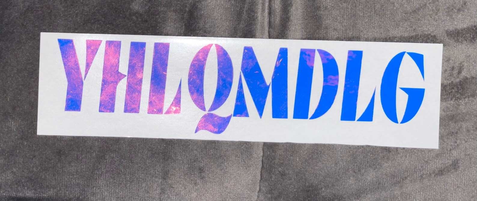 Holographic YHLQMDLG Decal Etsy