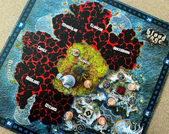 Blood Rage Board Game - Ragnarok Tiles - Regular & Playmat
