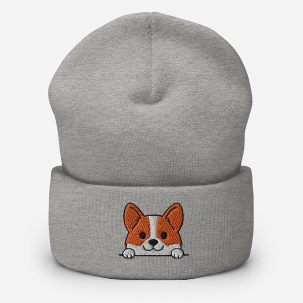 Corgi Cuffed Beanie