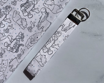 Winnie the Pooh Key Fob //  Winnie the Pooh Key Fob Wristlet // Winnie the Pooh // Key Fob // Key Fob Wristlet // Teacher Gift