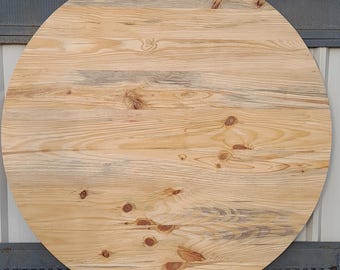 Handmade Unfinished Pine Round Table Top