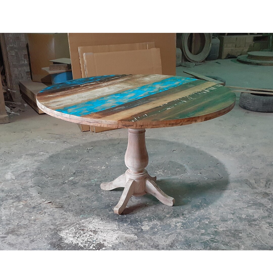 Handmade Rustic Reclaimed Wood Dining Table - Etsy UK