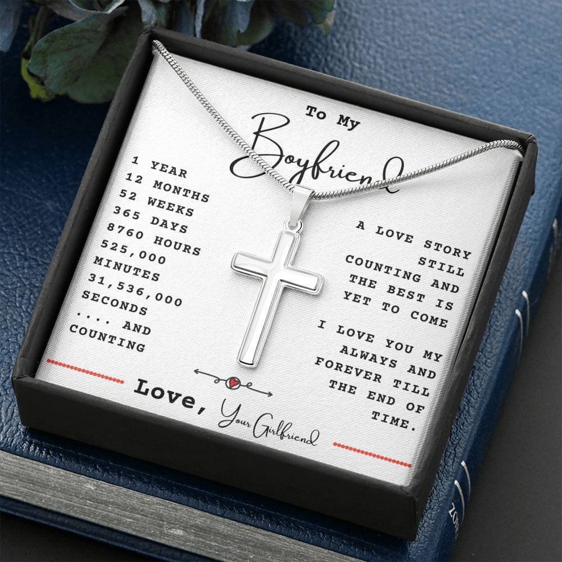 Boyfriend 1st Anniversary Gift Anniversary Gifts for Etsy