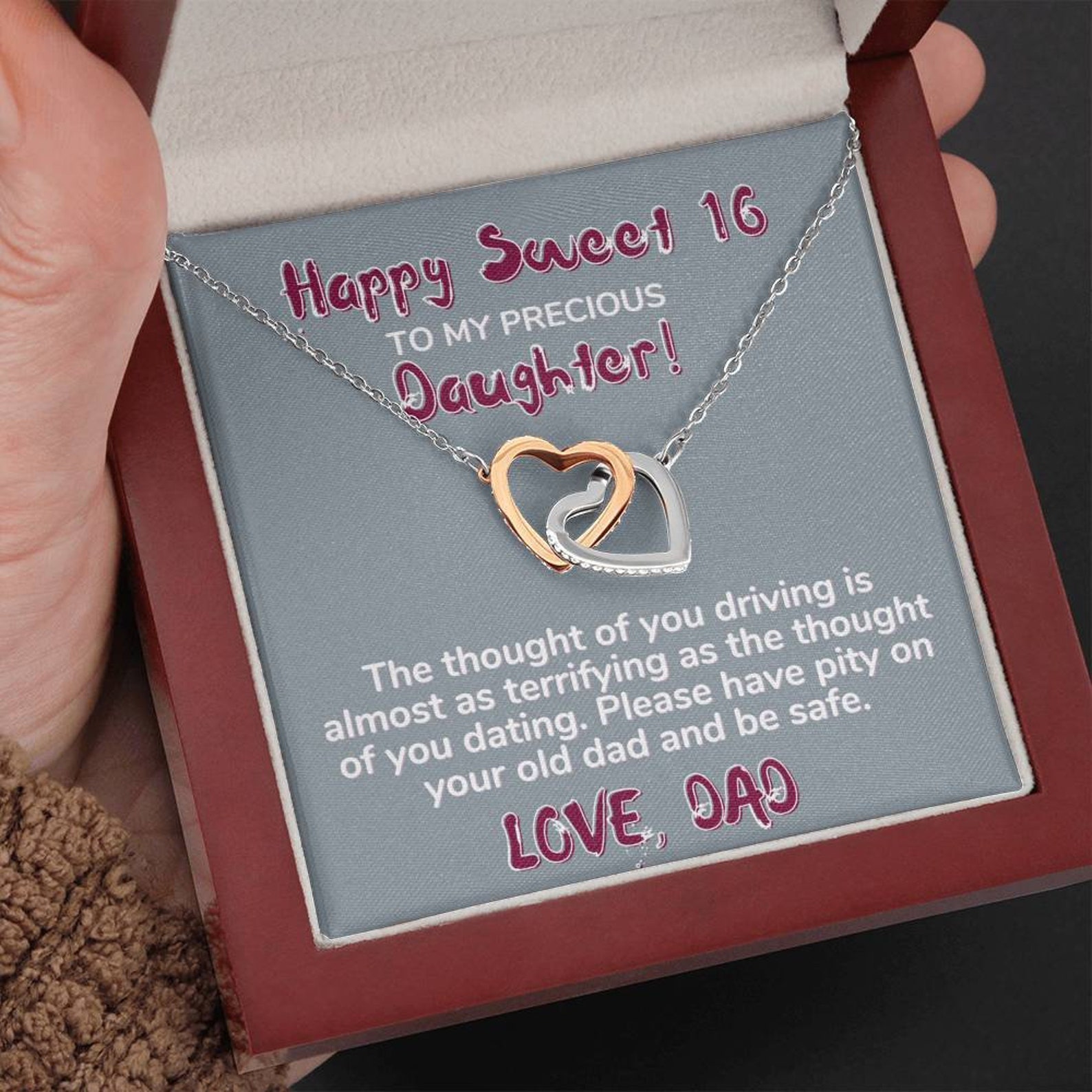 Happy Sweet 16 daughter terrifying 16th Birthday Gift for Etsy