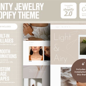 Jewelry Shopify Theme Template | Ecommerce Website | Shopify Template | Shopify Website | Shopify Design | Jewelry Website