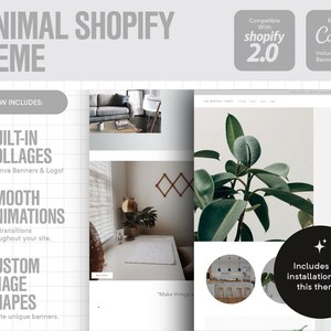 Minimal Shopify Theme Template | Ecommerce Website | Shopify Template | Shopify Website | Shopify Design | Minimal Website