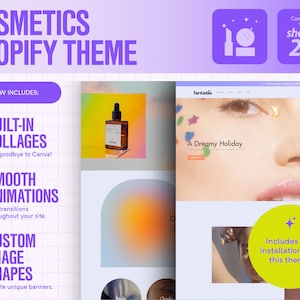 Beauty Shopify Theme Template | Ecommerce Website | Shopify Template | Shopify Website | Shopify Design | Beauty Website
