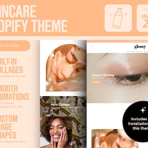 Beauty Shopify Theme Template | Ecommerce Website | Shopify Template | Shopify Website | Shopify Design | Beauty Website