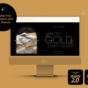 Jewelry Shopify Theme Template | Ecommerce Website | Shopify Template | Shopify Website | Shopify Design | Jewelry Website