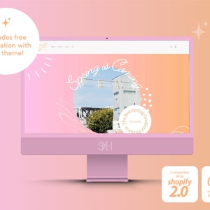 Pink Shopify Theme Template | Ecommerce Website | Shopify Template | Shopify Website | Shopify Design | Boutique Website