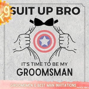 Groomsmen a lizza Marvel e inviti best man