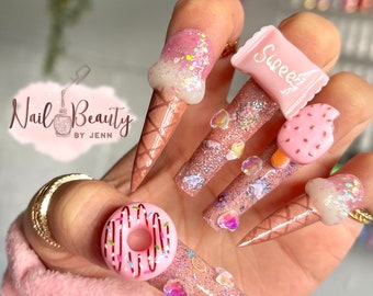 KAWAII ICE CREAM | Candy Press On Nails | Kawaii Nails