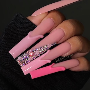 BABE. | Press On Nails | 3XL Press ons | Baddie Nails | 3D Nails | Trending nails