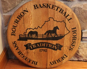 Kentucky Traditions Authentic Bourbon Barrel Head