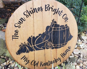 My Old Kentucky Home Bourbon Barrel Head