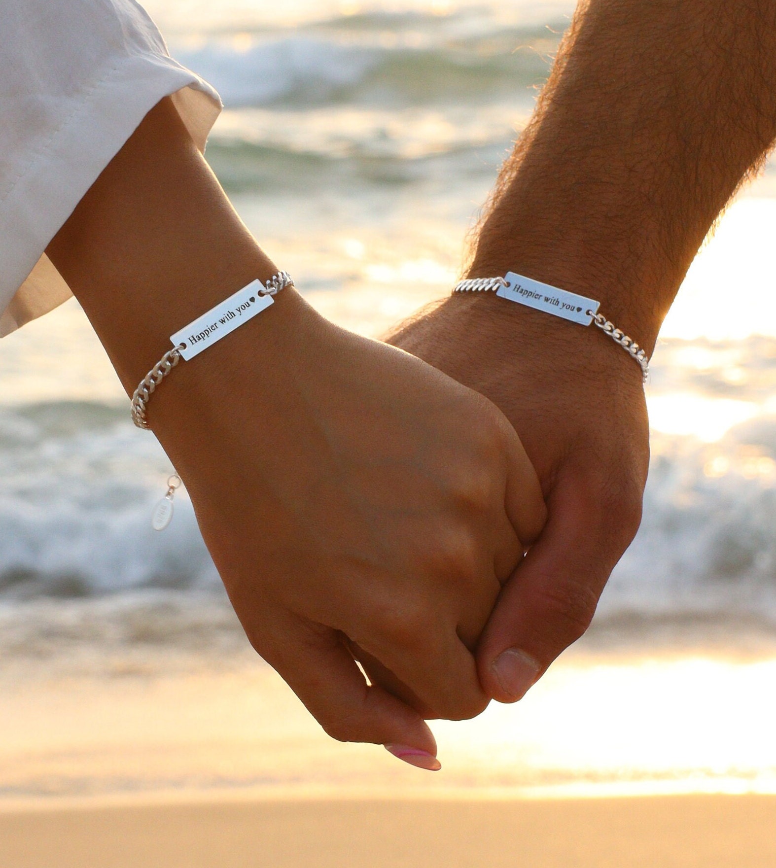 Couple chain bracelet outlet