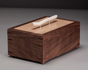 WOODEN souvenir box branch & brass Limited series