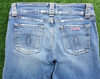 Vaqueros acampanados con corte de bota Y2K USA, denim elástico de cintura baja, fabricados en EE. UU.