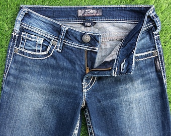 Size 27 Silver Jeans Bootcut Stretch Jeans W27 L31 Low Waist