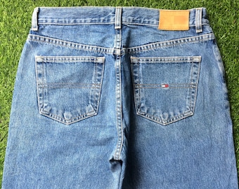 Vaqueros Tommy Hilfiger vintage de los años 2000, denim lavado claro, pierna recta (W30 L31)