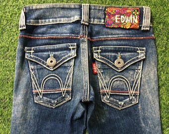 激安通販サイト 人気 Jeans Edwin Miss Japanese 26 Size W26 Waist Low L30 パンツ