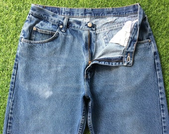 Vintage Wrangler Jeans, W35 L29 - Distressed Light Wash Denim