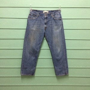 Size 38 Vintage Distressed Levis 559 Plus Size Jeans W38 L30 Light Wash Denim Relaxed Straight Fit Jeans Plus Size Boyfriend Jeans Waist 38&quot;