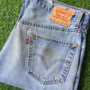 34 Vintage Distressed Levis 550 Jeans W34 L28 - Etsy México