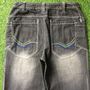Size 28 Distressed Japanese Faded Jeans Pants, Medium 28&quot;