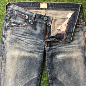 Size 27 Distressed Levi&#39;s Red Loop Jeans W28 L28 Rigid Denim Bootcut Jeans Flare Leg Jeans, Waist 28&quot;
