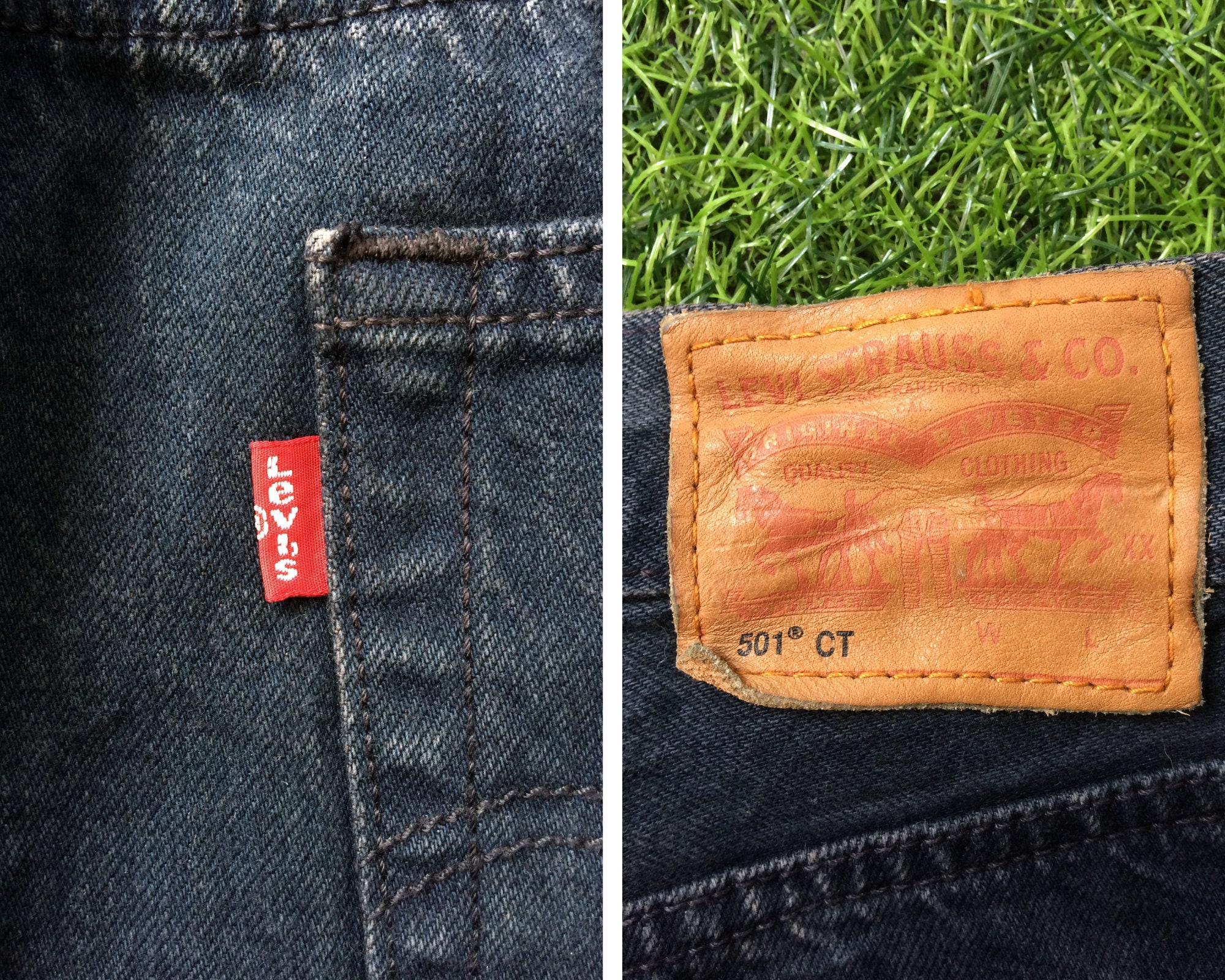 Size 31 Vintage Distressed Levis 501 Ripped Jeans W31 L28