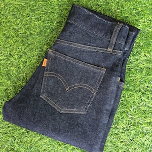 Size 23 Vintage Levi&#39;s 902 Orange Tab Jeans Tiny Small Waist W23 L28 Dark Wash Petite Stretch Denim Slim Fit Straight Leg Jeans Waist 23&quot;