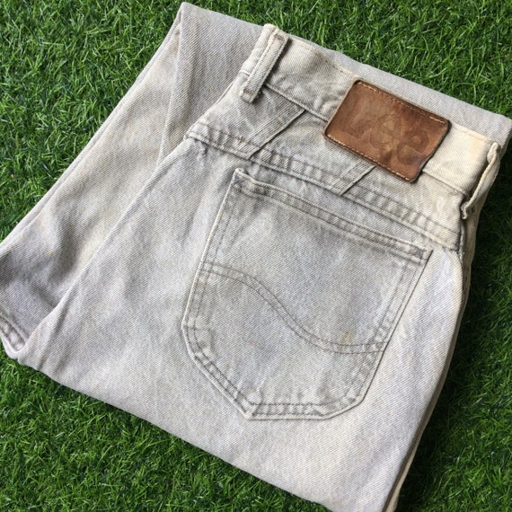 Size 30 Vintage 90s Lee Riders High Waist Faded Light Wash Jeans 
